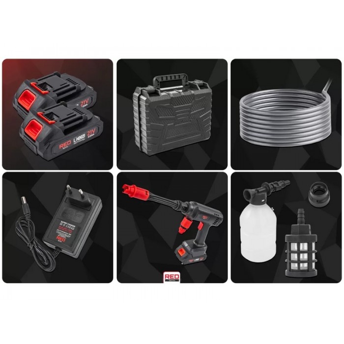 Аккумуляторная мойка высокого давления Red Technic RTMC0149 – Мойки высокого давления