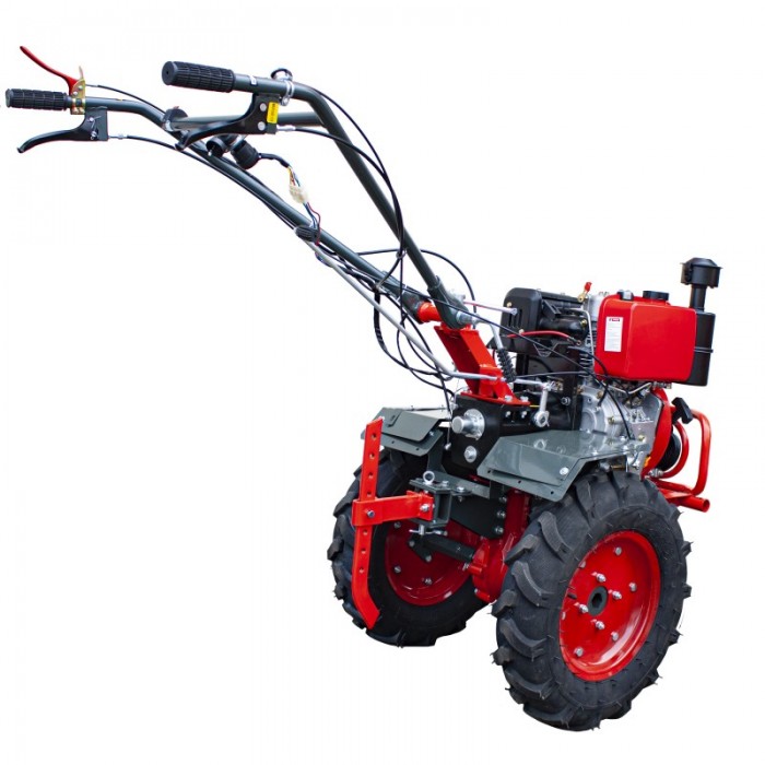 Cultivator cu motor diesel Elefant E9 cu tăietoare – Cultivatoare cu motor și tractoare cu acționare manuală