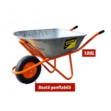 Тачка 100л с надувным колесом EuromasterMD WB6420