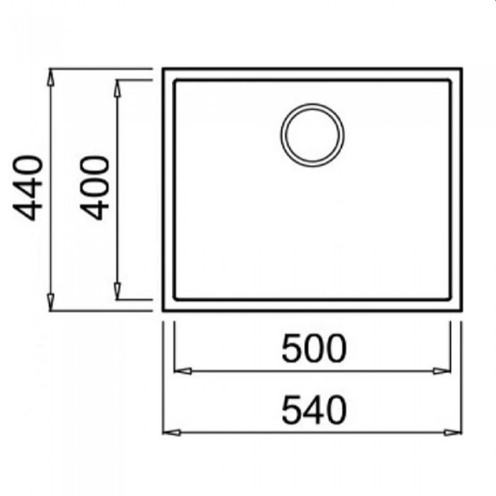 Раковина кухонная Elleci Quadra Undermount 105 40 Full Black (LGQ10540BSO) – Мойки кухонные