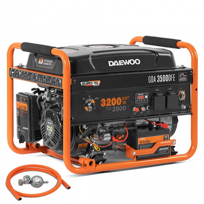 Генератор на бензине и газе Daewoo GDA 3500DFE – Генераторы