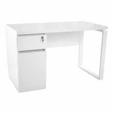 Настольный стол Deco 1200x600 белый+рама Белая