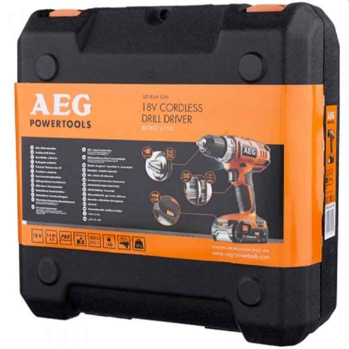 Дрель-шуруповерт с аккумулятором AEG BS 18G2 Li-152C – Шуруповерты