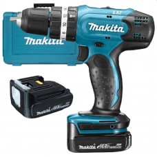 Дрель-шуруповерт с аккумулятором и ударом Makita DHP343SYE