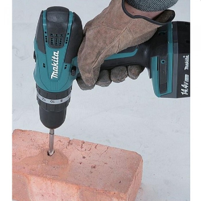 Дрель-шуруповерт с аккумулятором и ударом Makita DHP343SYE – Шуруповерты