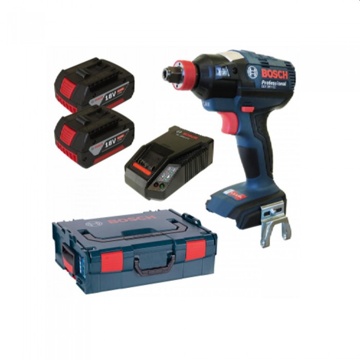 Шуруповерт аккумуляторный ударный Bosch GDX 18 V-EC 2-4 Ач PROF – Шуруповерты