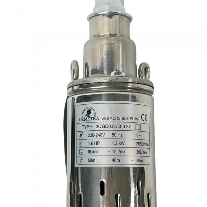 Pompă de foraj Demetra 3QGD0.8-50-0.37 – Pompe de apă