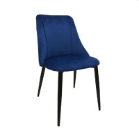 Декоративный стул ARI темно-синий+черные ножки