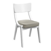 Scaun decorativ Diran Stofa Ambrella 09 cu picioare albe