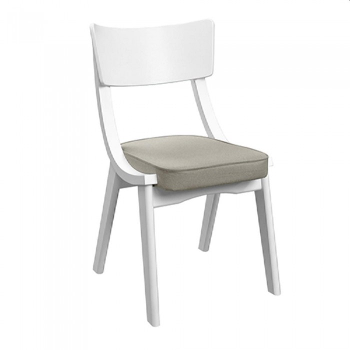 Scaun decorativ Diran Stofa Ambrella 09 cu picioare albe – Scaune