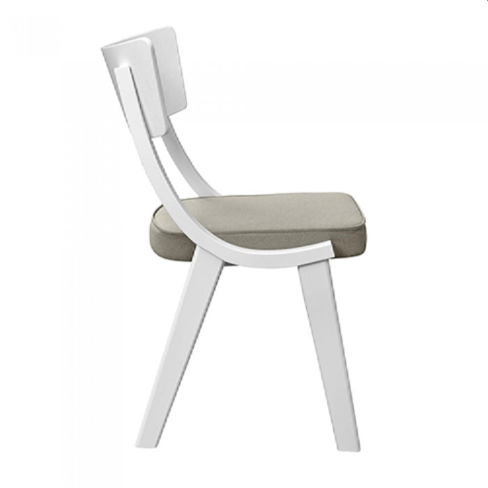 Scaun decorativ Diran Stofa Ambrella 09 cu picioare albe – Scaune
