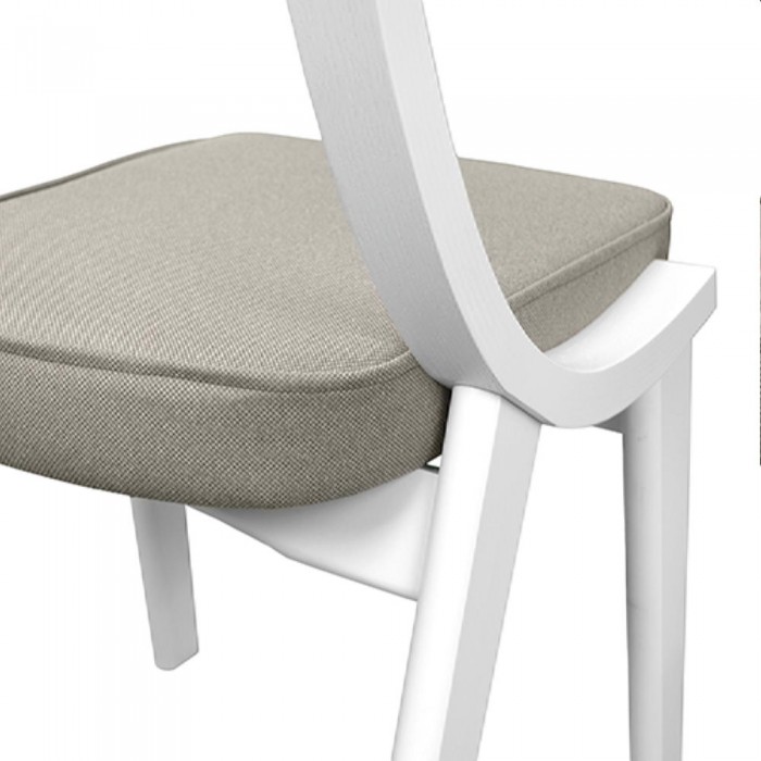 Scaun decorativ Diran Stofa Ambrella 09 cu picioare albe – Scaune