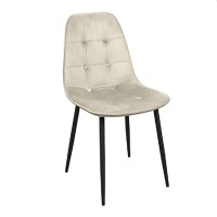Scaun decorativ M-01-3 (HLR-14) Catifea gri-bej