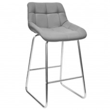 Стул барный Deco Nicole CFS Hoker LB Grey Eco-70+Chrome Legs