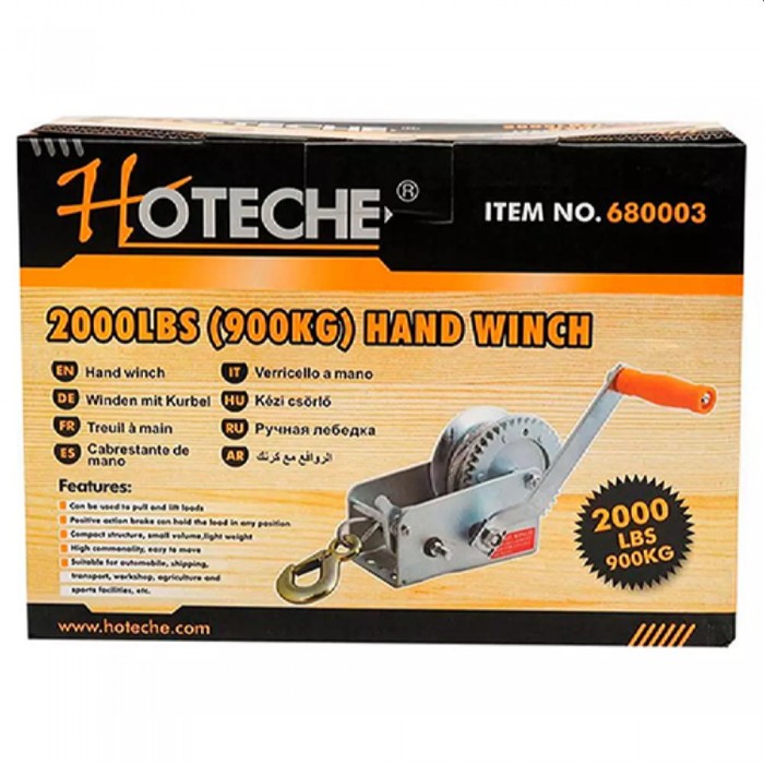 Лебедка ручная с тормозом Hoteche 680003 – Краны