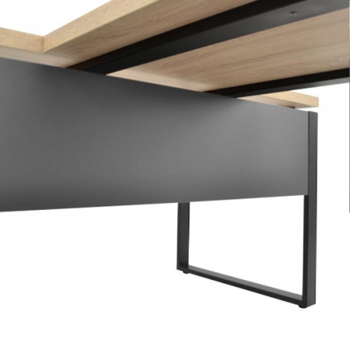 Настольная насадка Deco B-140 Sonoma-Black – Столы офисные