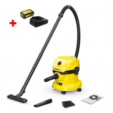 Пылесос промышленный с аккумулятором Karcher WD2-18 V-12-18 Battery + комплект (1.628-500.01)