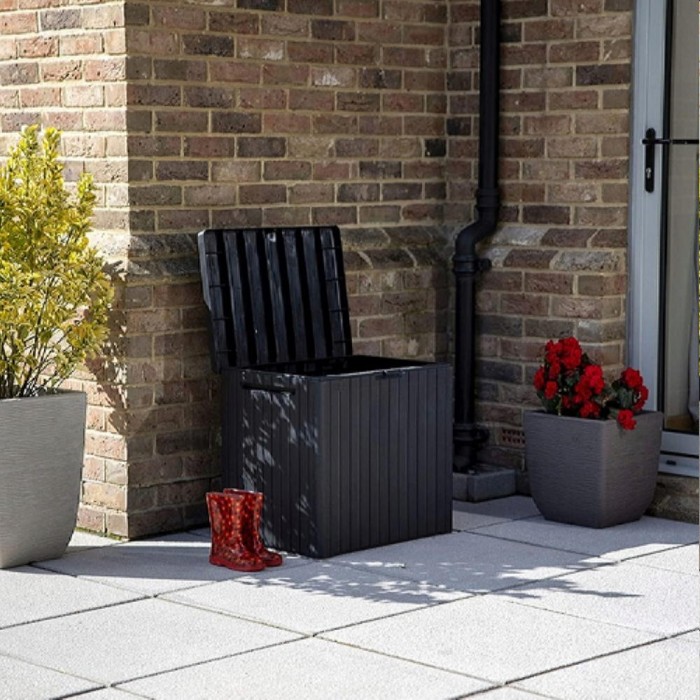 Ящик садовый для хранения Keter City Storage Box 113L Anthracite (246941) – Ящики садовые для хранения