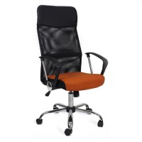 Офисное кресло Deco F-63 черный+оранжевый