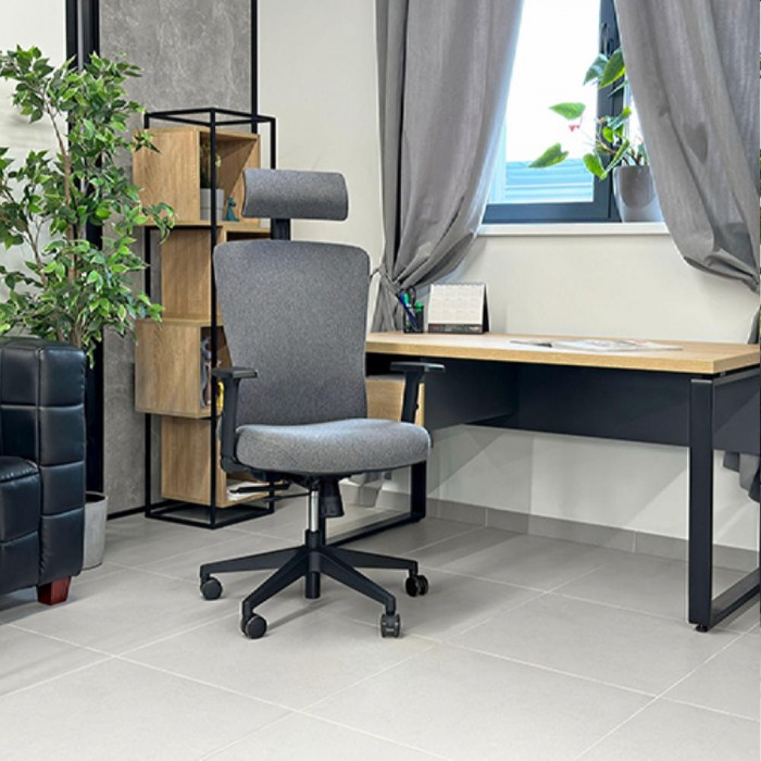 Офисное кресло Deco ORCO-PLUS из серой ткани P056A – Кресла офисные