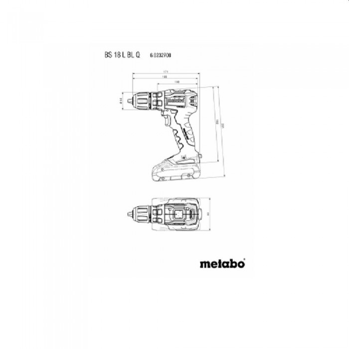 Mașină de găurit/șurubelniță fără fir Metabo BS18LBLQ (602327500) – Șurubelnițe