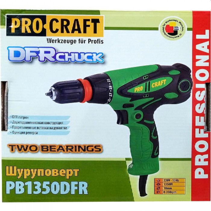 Шуруповерт Procraft PB-1350 DFR – Шуруповерты
