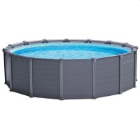 Бассейн с металлическим каркасом Intex GRAPHITE GRAY PANEL 26384