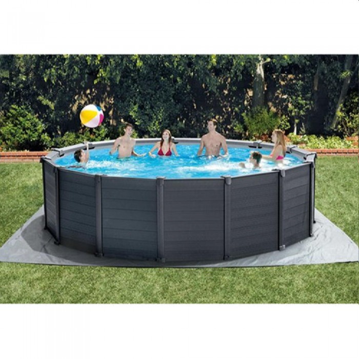 Бассейн с металлическим каркасом Intex GRAPHITE GRAY PANEL 26384 – Бассейны