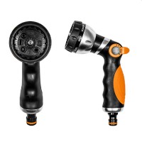 Pistol de pulverizare metalic cu 8 funcții Bradas Black Line Eco-2038
