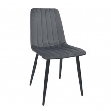 Стул Deco DC-90P N21 Бархатный темно-серый+черные ножки