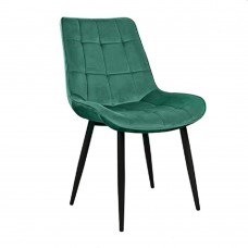 Декоративный стул Hans Velvet Green HLR57+ черные ножки
