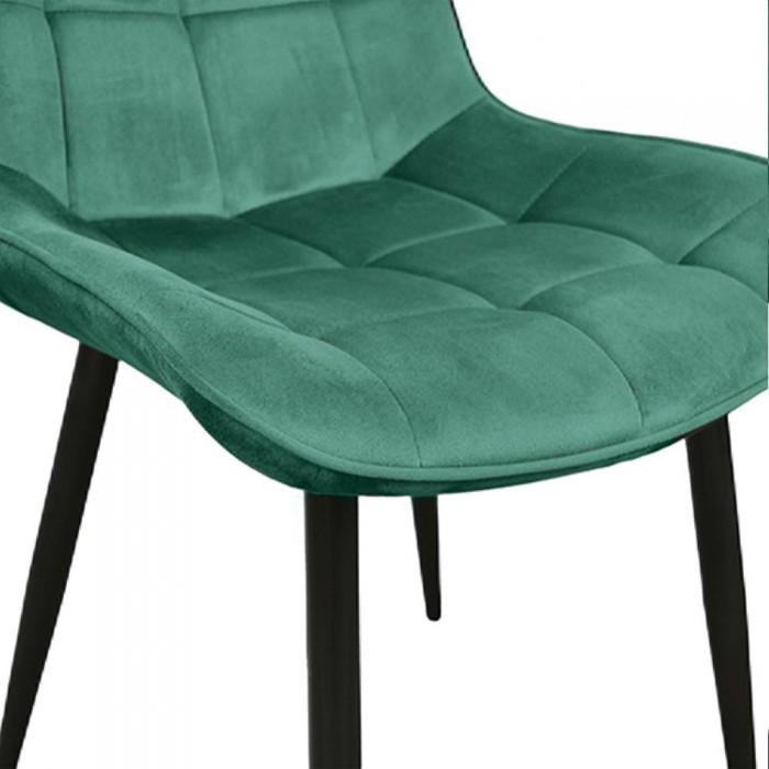 Декоративный стул Hans Velvet Green HLR57+ черные ножки – Стулья