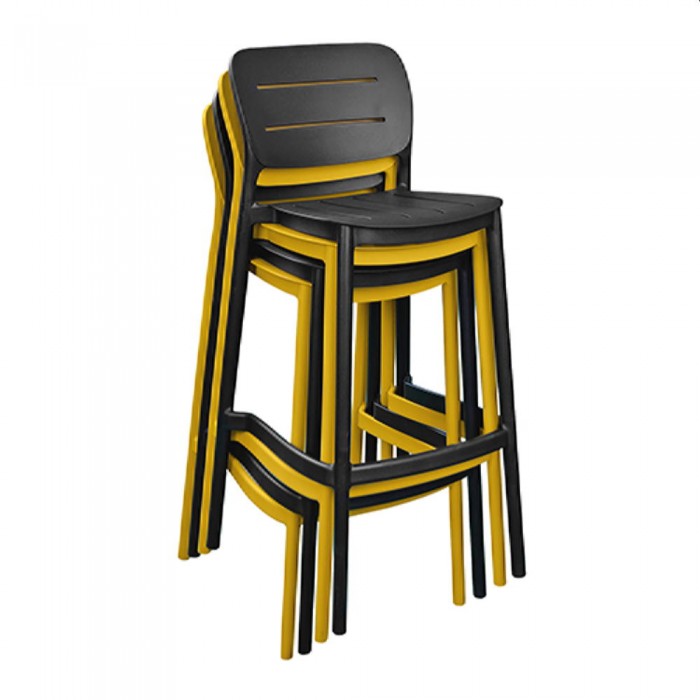 Садовый барный стул Deco Bar Helix черный – Стулья садовые