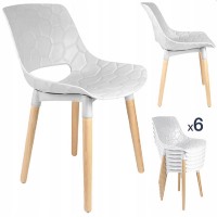 Set de 6 scaune scandinave Jumi Davis VOR58030