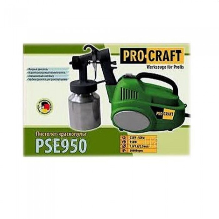 Машина для распыления с компрессором Procraft PSE950 – Краскопульты