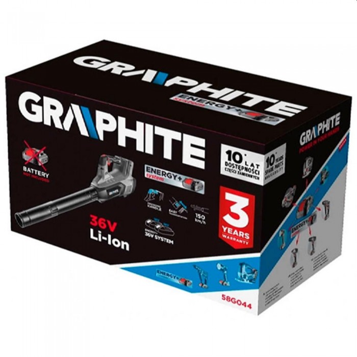 Воздуходувка аккумуляторная Graphite 58G044 – Пылесосы и воздуходувки для листьев