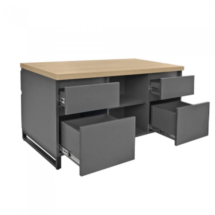 Письменный стол Tumba Deco Duet двухместный 1200x600x600 – Тумбочки офисные