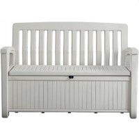 Bancă de terasă Keter, scaun de grădină alb (253818)