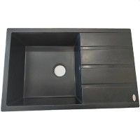 Chiuvetă de bucătărie Tornado MELISSA 800x500 obsidian