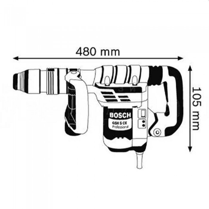 Отбойный молоток Bosch GSH 3 CE – Отбойные молотки