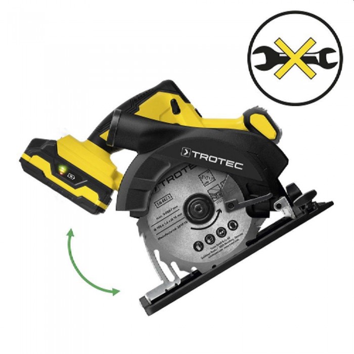 Пила циркулярная аккумуляторная Trotec PCSS1020 – Пилы циркулярные