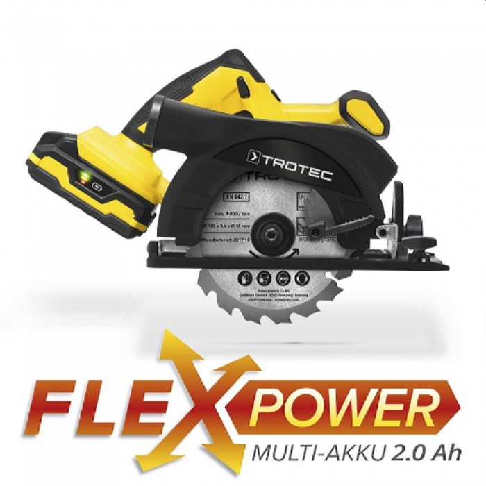 Пила циркулярная аккумуляторная Trotec PCSS1020 – Пилы циркулярные