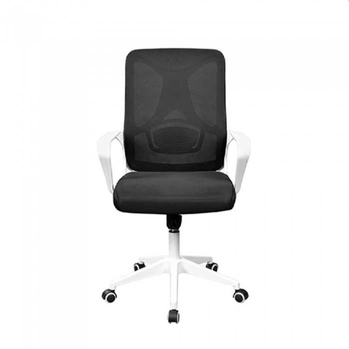Офисное кресло Deco F-20141 A Черное сиденье+белая рама – Кресла офисные
