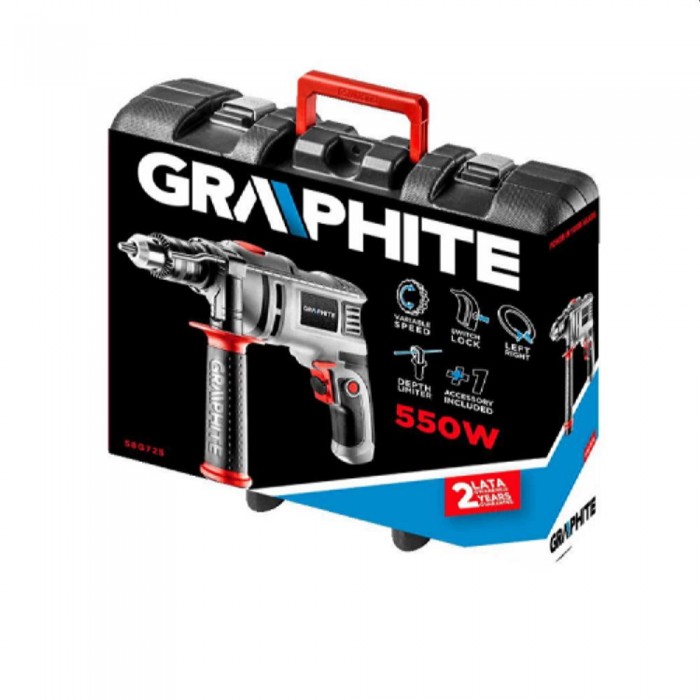 Ударная дрель Graphite 58G725 – Дрели