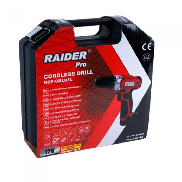 Mașină de găurit Raider RDP-CDL03L – Șurubelnițe