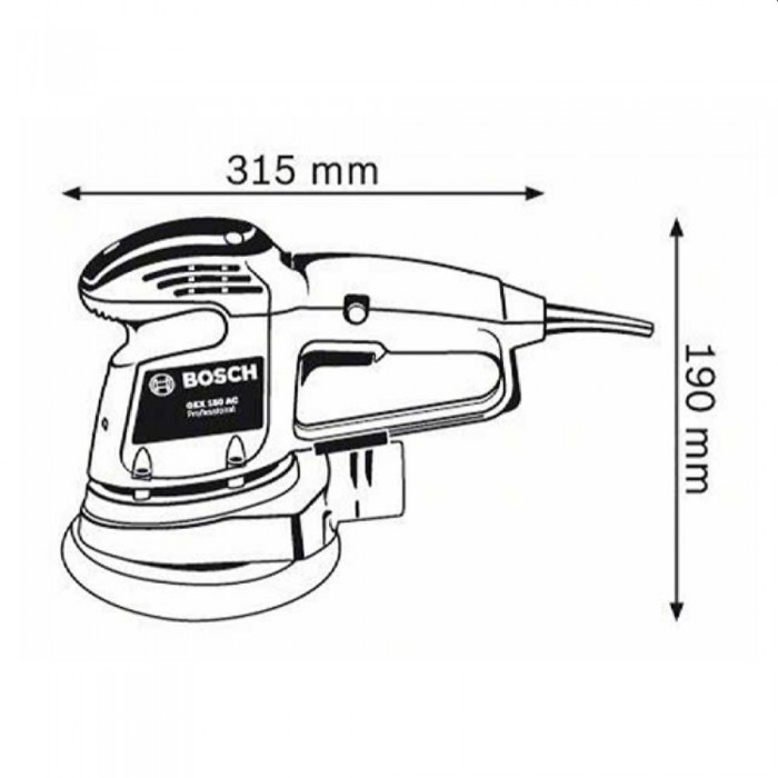 Șlefuitor excentric Bosch GEX 150 AC – Polizoare și rindeloase