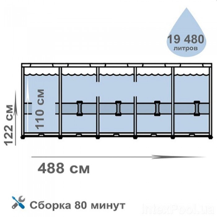 Бассейн с каркасом Bestway 5619EBW – Бассейны