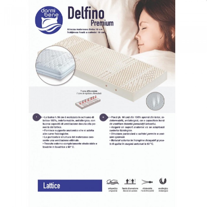 Ортопедический матрас Dormi Bene Delfino Premium 195x180x19 – Матрасы ортопедические