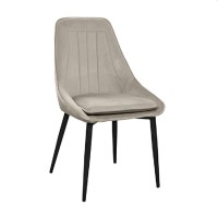 Fotoliu decorativ Florida Velvet Camel HLR9 cu picioare negre