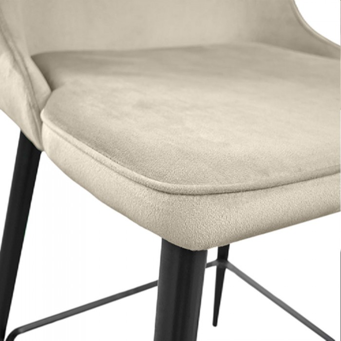 Стул барный Deco Clasic Small Beige HLR9+Black Legs – Барные стулья
